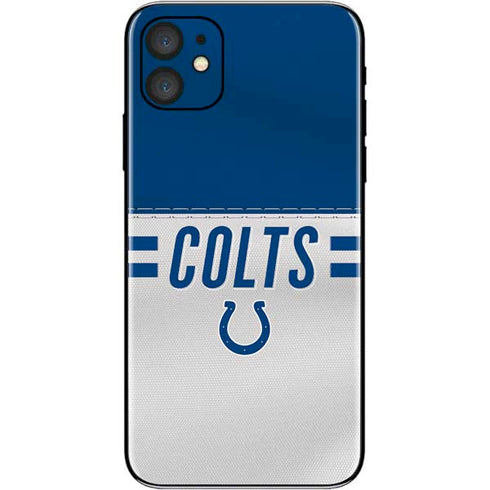NFL Indianapolis Colts White Striped iPhone 11 Skin