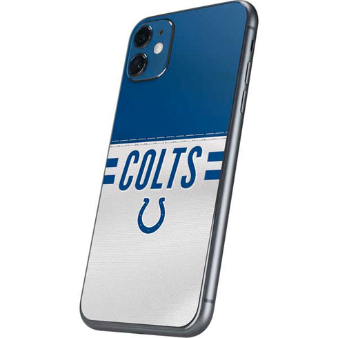 NFL Indianapolis Colts White Striped iPhone 11 Skin
