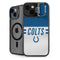 NFL Indianapolis Colts White Striped iPhone 14 Plus Kickstand Case