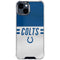 NFL Indianapolis Colts White Striped iPhone 15 Clear Case