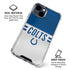 NFL Indianapolis Colts White Striped iPhone 15 Clear Case