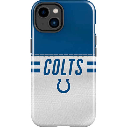 NFL Indianapolis Colts White Striped iPhone 15 Impact Case