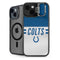 NFL Indianapolis Colts White Striped iPhone 15 Plus Kickstand Case