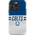 NFL Indianapolis Colts White Striped iPhone 15 Pro Impact Case