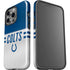 NFL Indianapolis Colts White Striped iPhone 15 Pro Impact Case