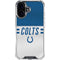NFL Indianapolis Colts White Striped iPhone 16 Plus Clear Case