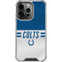 NFL Indianapolis Colts White Striped iPhone 16 Pro Clear Case