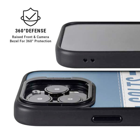 NFL Indianapolis Colts White Striped iPhone 16 Pro Kickstand Case