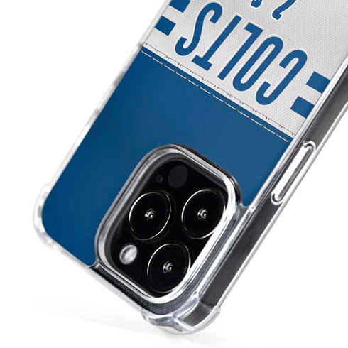 NFL Indianapolis Colts White Striped iPhone 16 Pro MagSafe Case