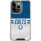 NFL Indianapolis Colts White Striped iPhone 16 Pro Max Clear Case