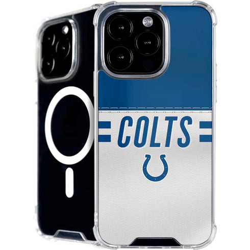 NFL Indianapolis Colts White Striped iPhone 16 Pro Max MagSafe Case