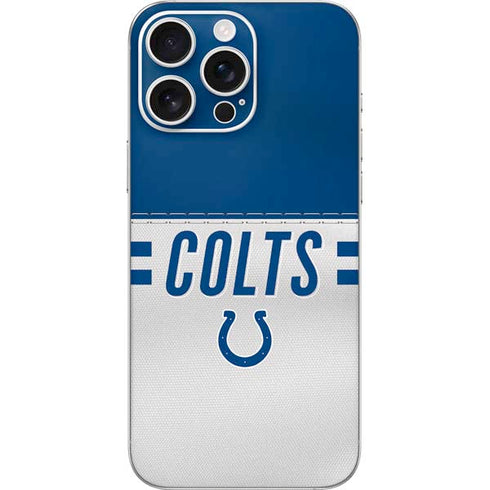 NFL Indianapolis Colts White Striped iPhone 16 Pro Max Skin