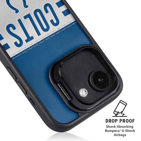 NFL Indianapolis Colts White Striped iPhone 16e Kickstand Case
