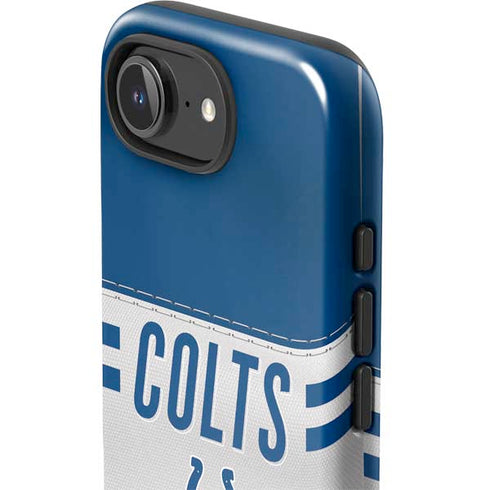 NFL Indianapolis Colts White Striped iPhone 16e Impact Case