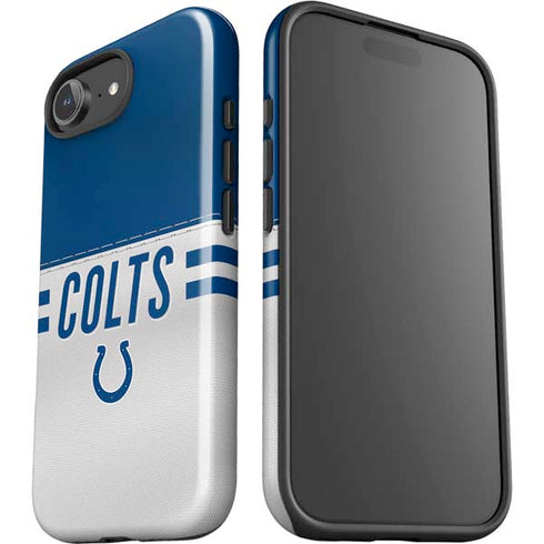 NFL Indianapolis Colts White Striped iPhone 16e Impact Case