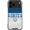 NFL Indianapolis Colts White Striped iPhone 18 Pro Max Clear Case