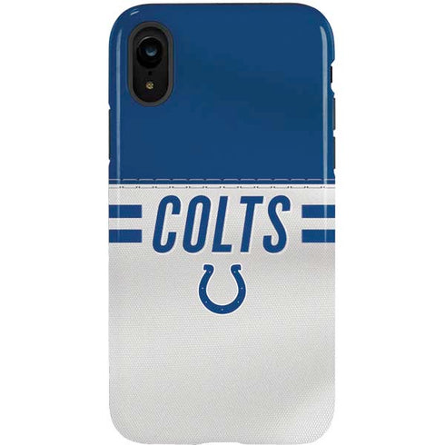 NFL Indianapolis Colts White Striped iPhone XR Pro Case