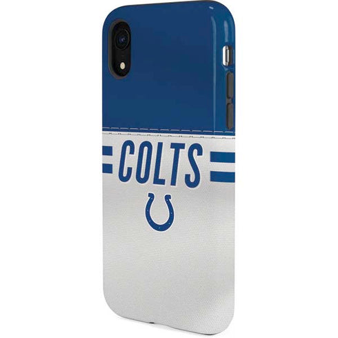 NFL Indianapolis Colts White Striped iPhone XR Pro Case