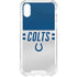 NFL Indianapolis Colts White Striped iPhone XS Clear Case