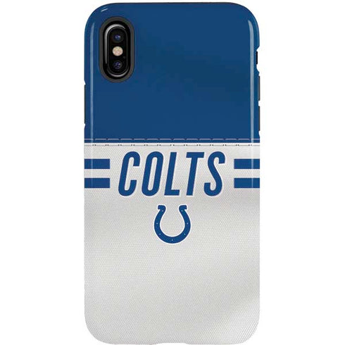 NFL Indianapolis Colts White Striped iPhone XS Pro Case