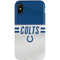 NFL Indianapolis Colts White Striped iPhone XS Pro Case
