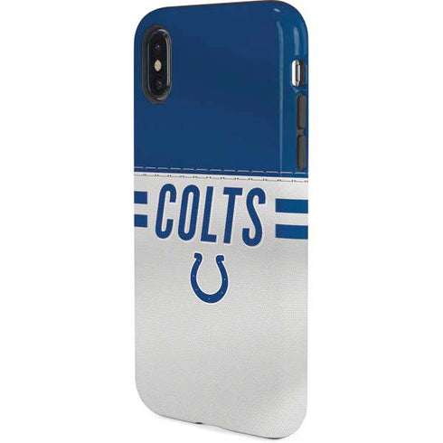 NFL Indianapolis Colts White Striped iPhone XS Pro Case