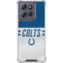 NFL Indianapolis Colts White Striped Moto G 5G (2025) Clear Case