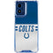 NFL Indianapolis Colts White Striped Moto G 5G (2024) Clear Case