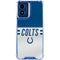 NFL Indianapolis Colts White Striped Moto G Play 4G (2024) Clear Case