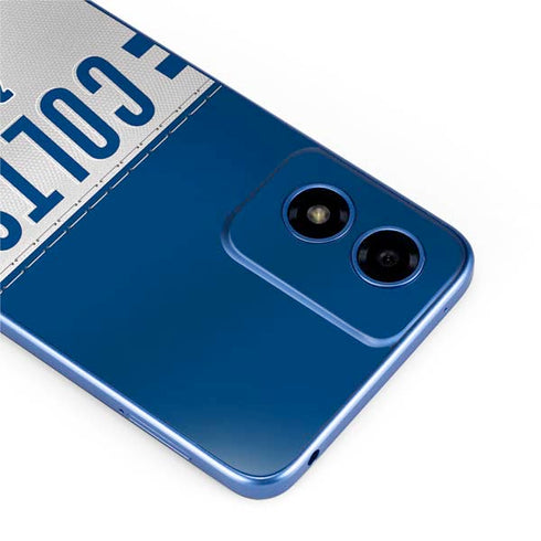 NFL Indianapolis Colts White Striped Moto G Play 4G (2024) Skin