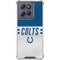 NFL Indianapolis Colts White Striped Moto G Play 5G (2025) Clear Case