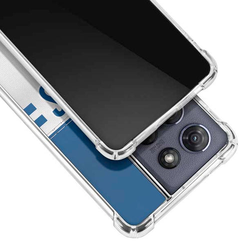 NFL Indianapolis Colts White Striped Moto G Stylus 5G (2025) Clear Case
