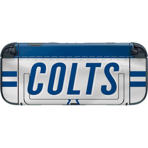 NFL Indianapolis Colts White Striped Nintendo Switch 2 (2025) with Joy-Con Skin