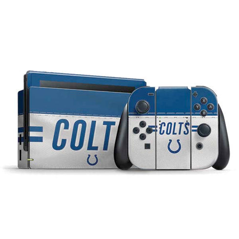 NFL Indianapolis Colts White Striped Nintendo Skins