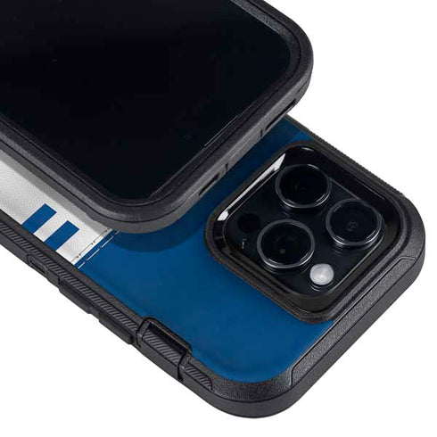 NFL Indianapolis Colts White Striped Otterbox Defender iPhone Skin