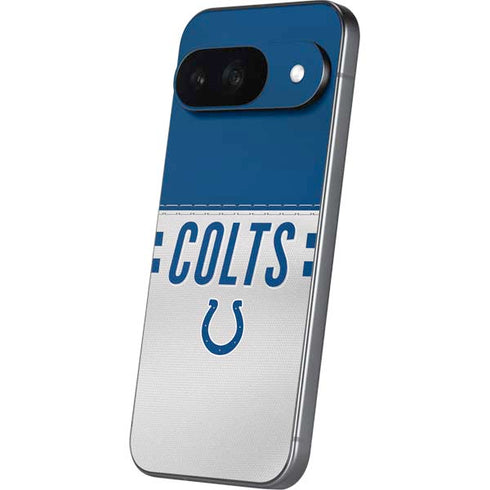 NFL Indianapolis Colts White Striped Google Pixel 9 Skin