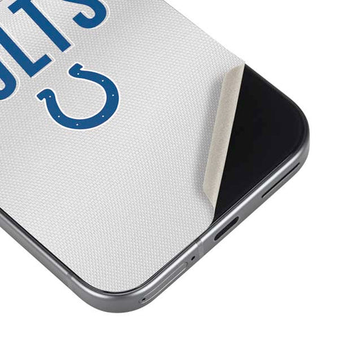 NFL Indianapolis Colts White Striped Google Pixel 9 Skin