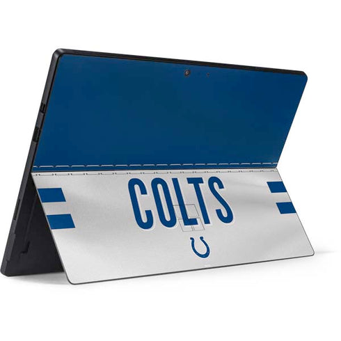 NFL Indianapolis Colts White Striped Surface Pro 7 Skin