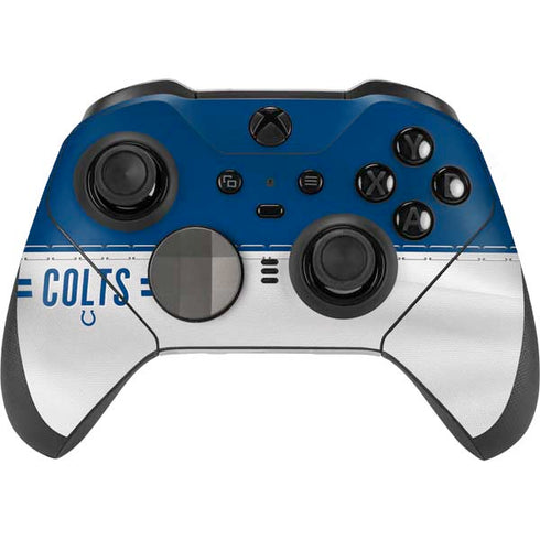 NFL Indianapolis Colts White Striped Xbox Elite Wireless Controller Series 2 Skin