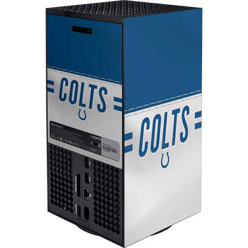 NFL Indianapolis Colts White Striped Xbox Series X Bundle Skin