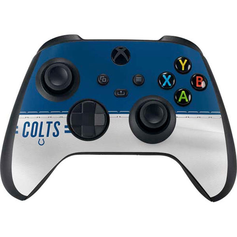 NFL Indianapolis Colts White Striped XBox Series X Digital Edition Bundle Skin