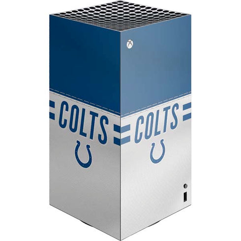 NFL Indianapolis Colts White Striped XBox Series X Digital Edition Console Skin