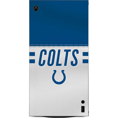 NFL Indianapolis Colts White Striped XBox Series X Digital Edition Console Skin
