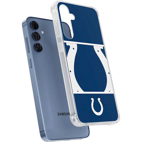 NFL Indianapolis Colts Zone Block Galaxy A35 5G Clear Case