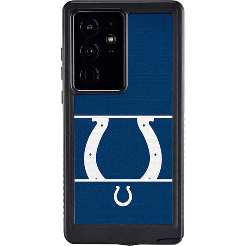 NFL Indianapolis Colts Zone Block Galaxy S24 Ultra Waterproof Case