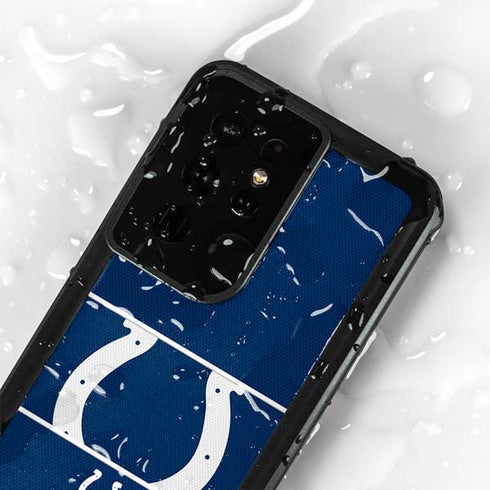 NFL Indianapolis Colts Zone Block Galaxy S24 Ultra Waterproof Case
