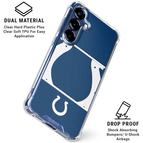 NFL Indianapolis Colts Zone Block Galaxy S25 Clear Case