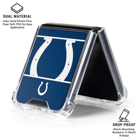 NFL Indianapolis Colts Zone Block Galaxy Z Flip6 Clear Case
