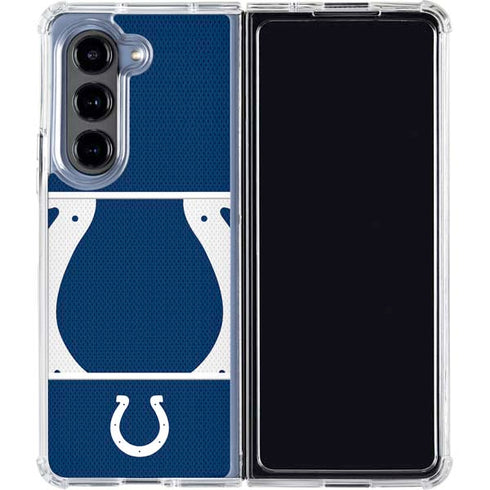 NFL Indianapolis Colts Zone Block Galaxy Z Fold5 5G Clear Case