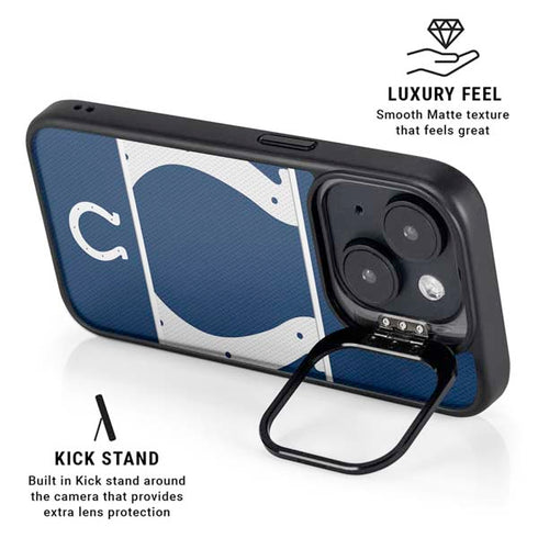 NFL Indianapolis Colts Zone Block iPhone 15 Plus Kickstand Case